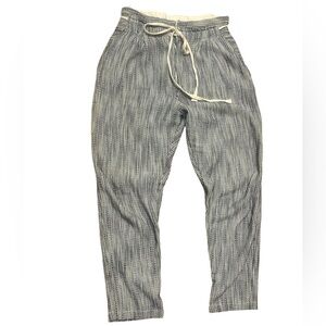 Free People size 6 barrel legged cotton drawstring joggers EUC! Nautical/Preppy